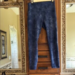 Lululemon Wunder Train Diamond Dye Navy Leggings sz 8
